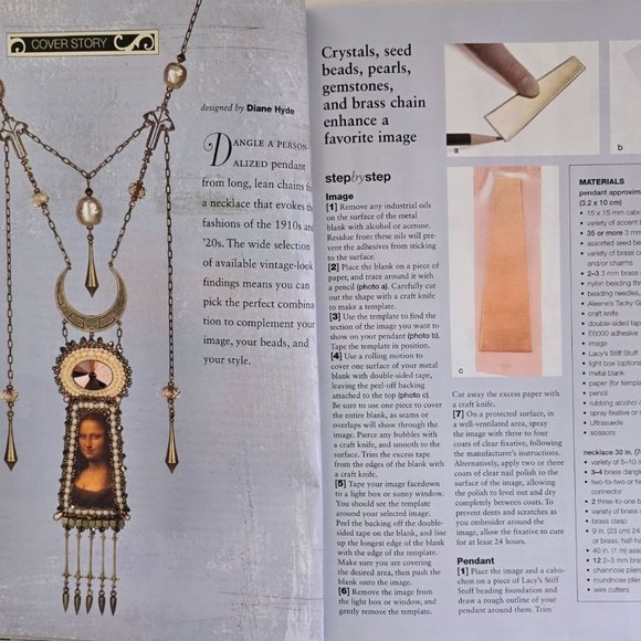 Bead And Button Special Vintage Style Jewelry Magazine April 2008 Exclusive - Picture 6 of 12